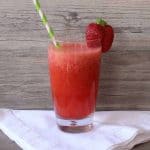 Easy and delicious low calorie strawberry slush!