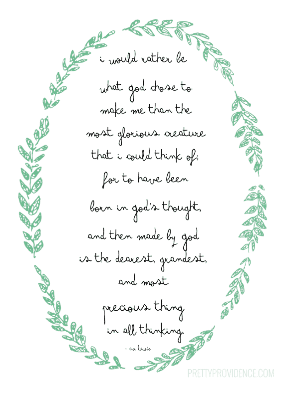 C S Lewis Quote I Would Rather