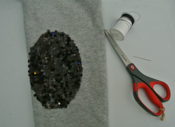 DIY Sequin Elbow Patches