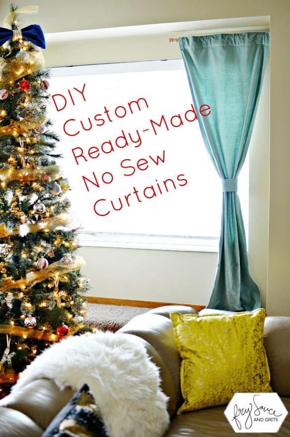 How to Customize Ready Made Curtains with No Sew Tape