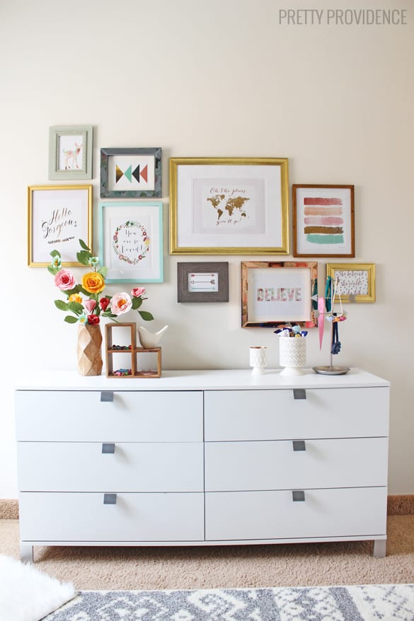 How to Hang a Perfect Gallery Wall  Without Nails