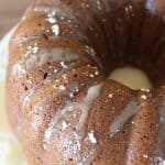 The perfect banana cake is right. Soft and full of flavor, and the vanilla icing is to die for!