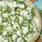 Easy Grilled Shaved Asparagus Pizza
