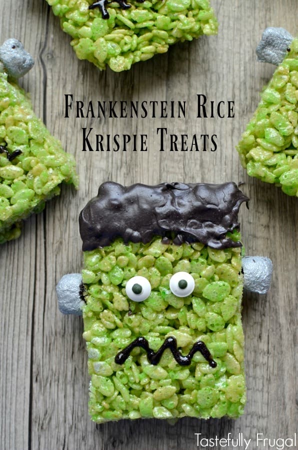 Frankenstein Rice Krispie Treats - Pretty Providence
