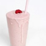 These FRESH raspberry shakes are the best ever! Holy cow. My family begs for them all the time!