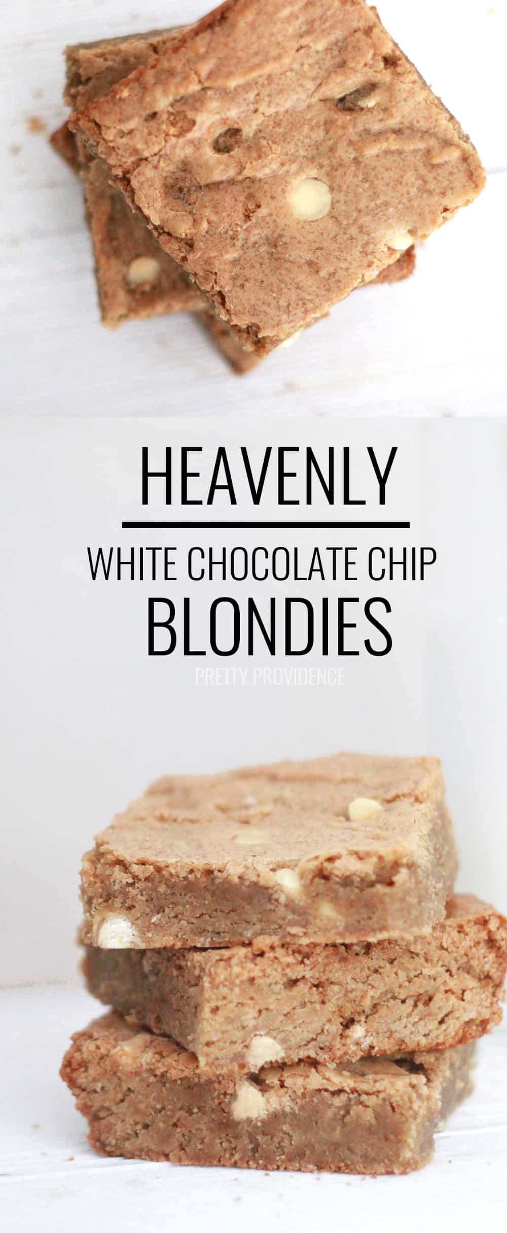 White Chocolate Chip Blondie Recipe