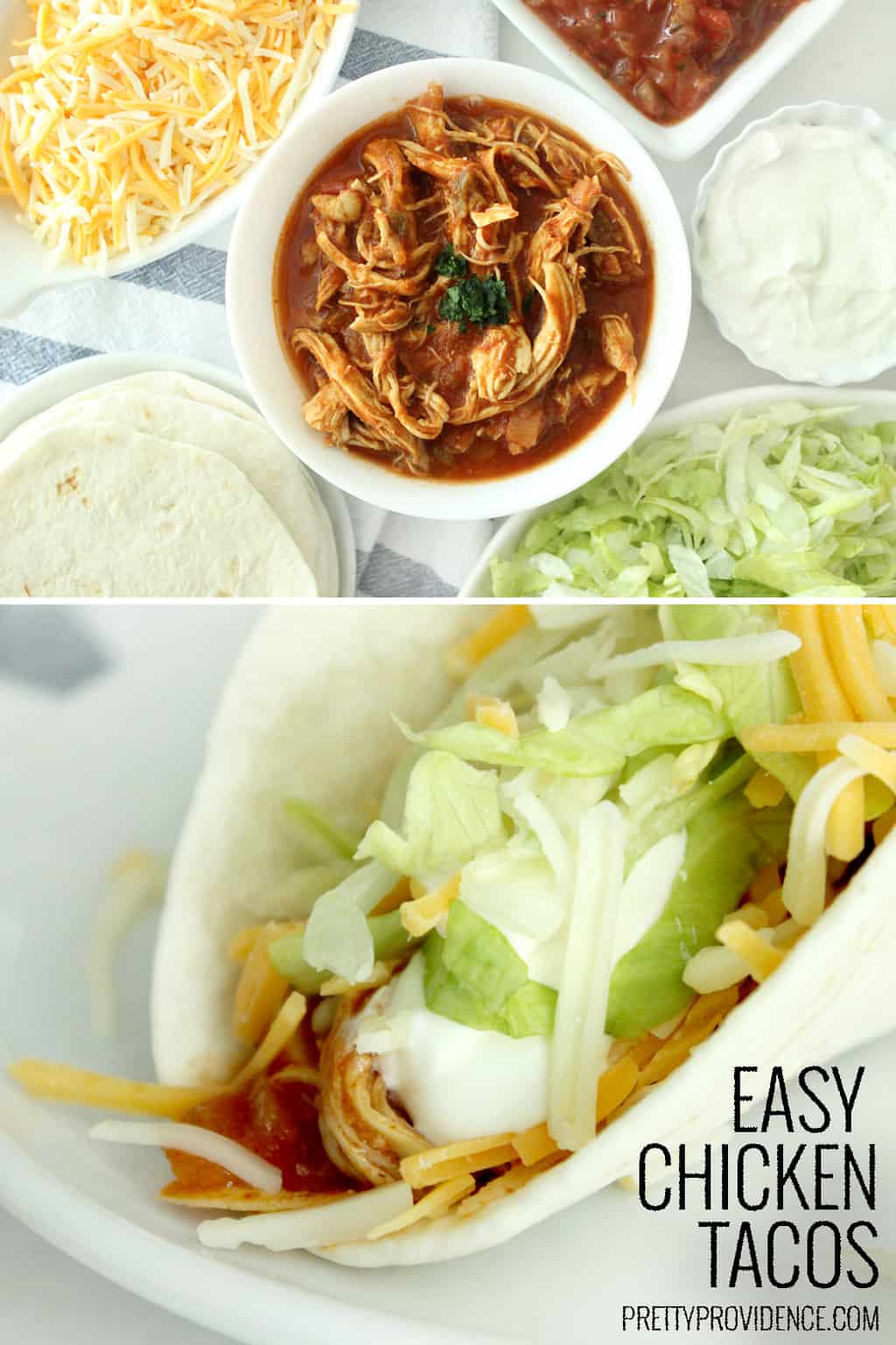 If you are looking for a great crockpot chicken taco recipe, these slow cooker shredded chicken tacos are super easy, and out of this world delicious!