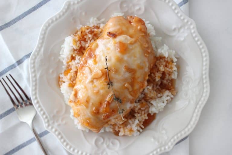 Catalina chicken over rice.