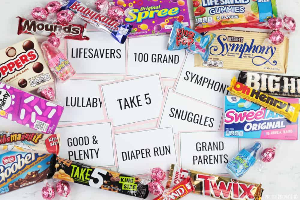 Candy Bar Baby Shower Matching Game