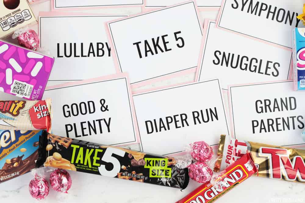 Candy Bar Baby Shower Matching Game Pretty Providence