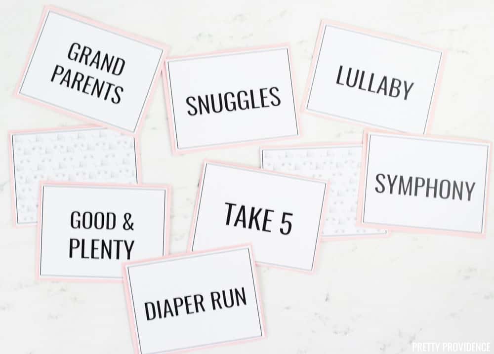 Baby Shower Candy Bar Game - Grace Like Rain Blog