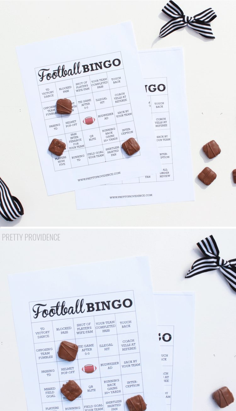 Packet of 2020 super bowl bingo cards. printable