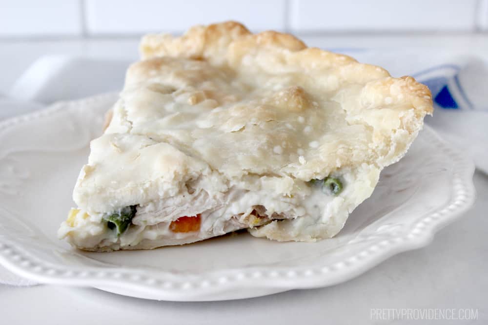 You will love this semi-homemade pot pie! It has all the hearty delicious flavors a homemade pot pie has, with minimal effort! 