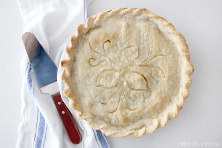 You will love this semi-homemade pot pie! It has all the hearty delicious flavors a homemade pot pie has, with minimal effort!