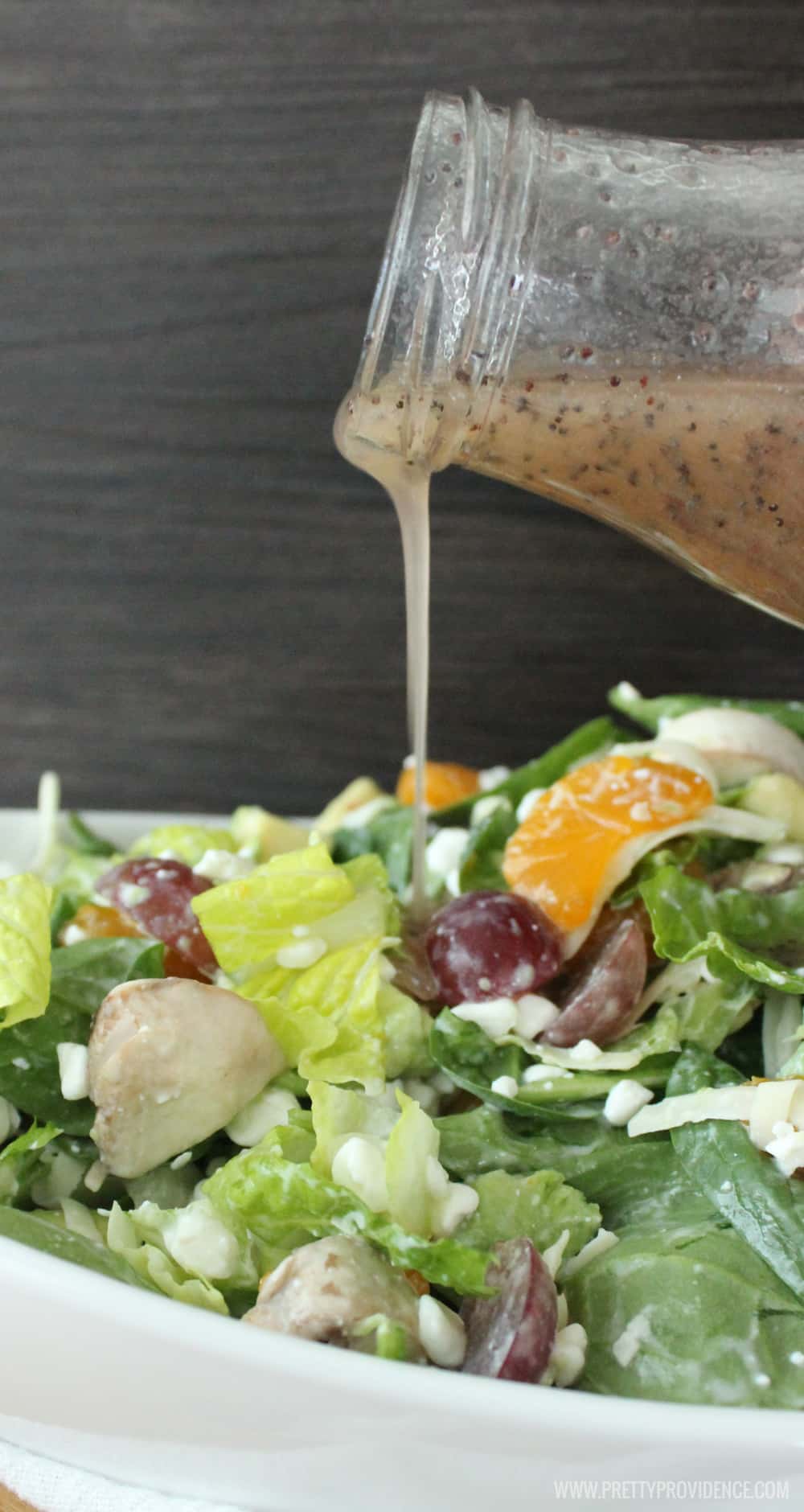 Okay this is my ABSOLUTE FAVORITE SALAD of all time! Literally so delicious and so easy to throw together! The perfect pairing of sweet and salty flavors, so good! 