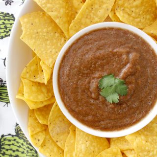 Easy and delicious blender salsa! You won't need any other salsa recipe, this one is the best! 