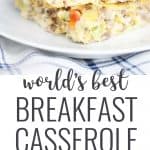 This is literally the world's best breakfast casserole! Chock full of sausage, eggs, cheese and everything good!