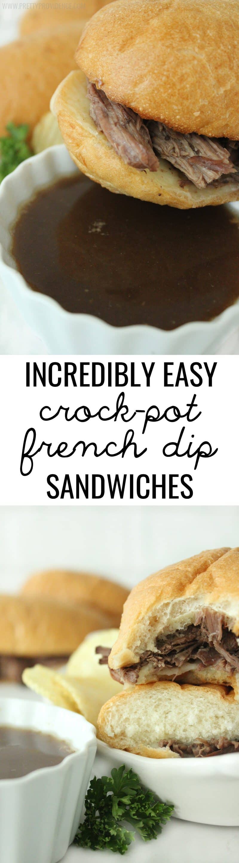 Okay these crock-pot french dip sandwiches are unbelievably good! Literally so easy and they taste amazing! They are my go-to when I'm having company, and everyone always raves about them. Five stars, for sure. 