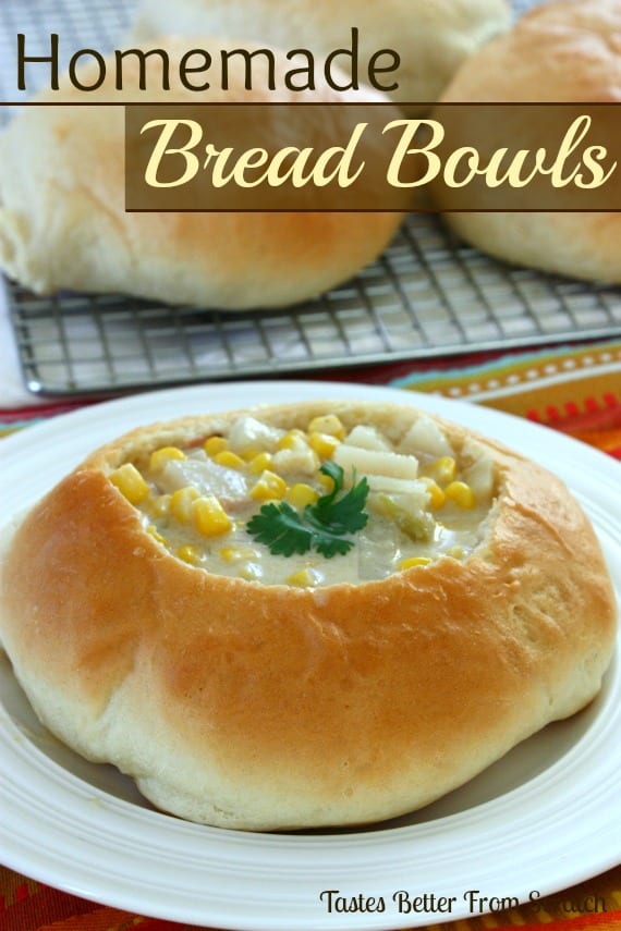 homemade bread bowls!