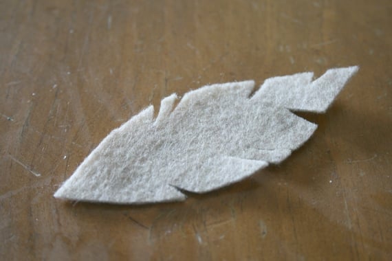 DIY felt feather