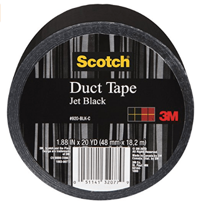 Black duct tape