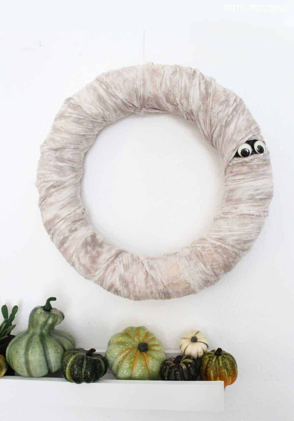 Halloween Mummy Wreath