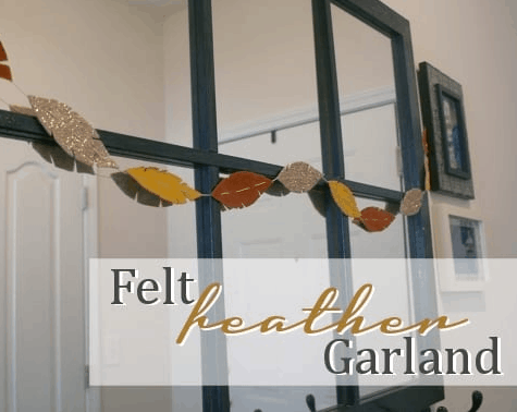 DIY: Felt Feather Garland