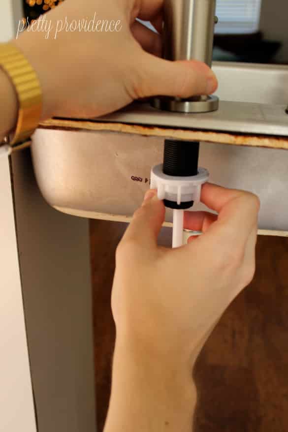 how to install faucet soap dispenser