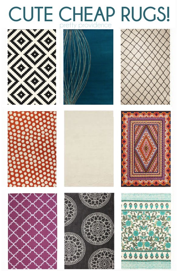 cheap, cute modern rugs, most under $100, all under $160! you'll be glad you pinned this one! 