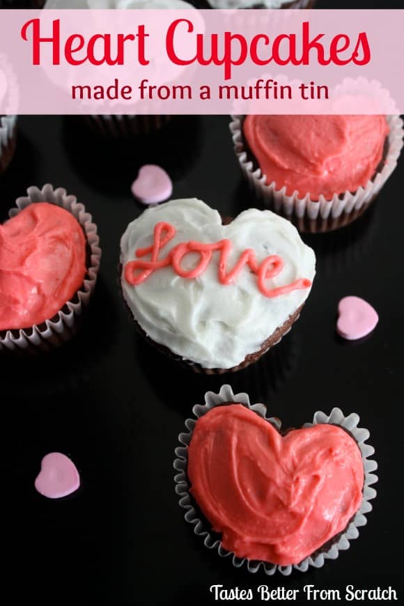 Heart Cupcakes are easy to make with marbles and a muffin pan!