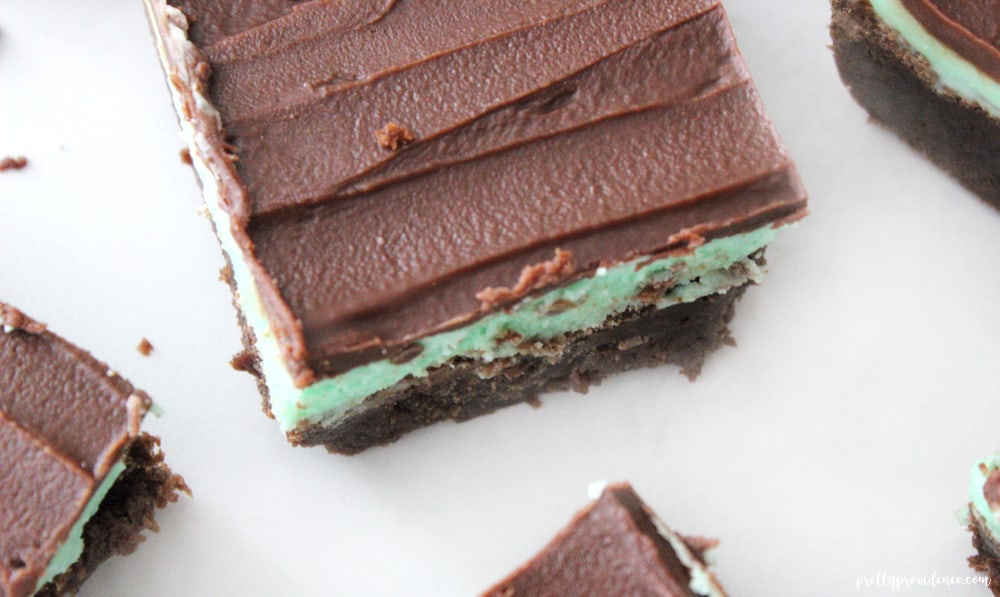 The best chocolate mint brownies. 