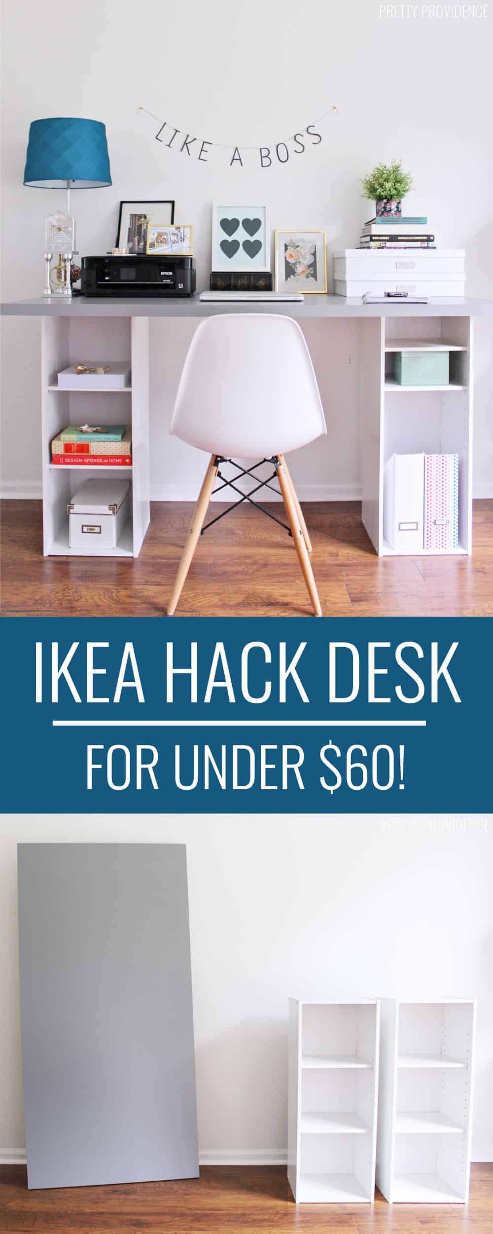 DIY IKEA Desk Hack