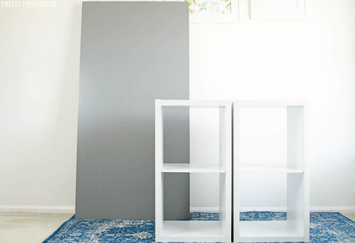 Ikea Hack Desk With Storage Shelves Pretty Providence