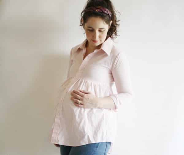 Button Up Babydoll - DIY Maternity 