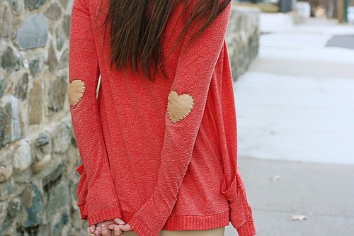 DIY Heart Elbow Patches - Holly Dolly