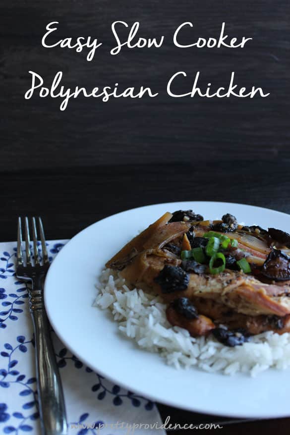 Easy slow-cooker Polynesian chicken! 