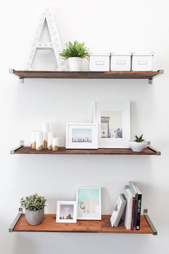 IKEA HACK Desk with Cube Storage Shelves - Pretty Providence