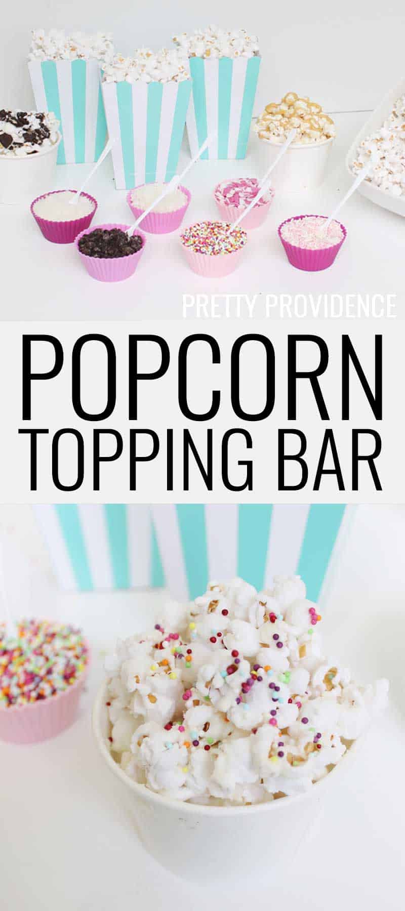 Popcorn Topping Bar for Parties