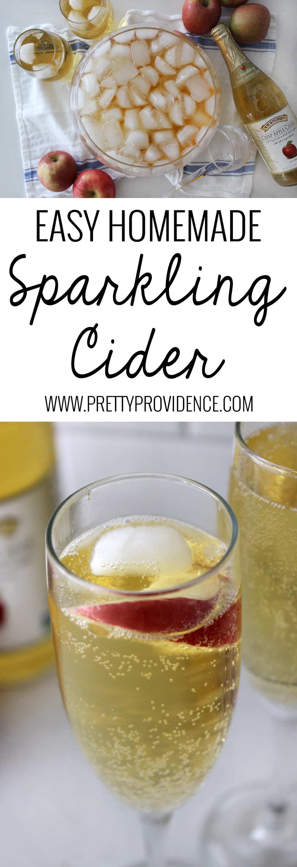 Homemade Sparkling Cider (Martinellis)