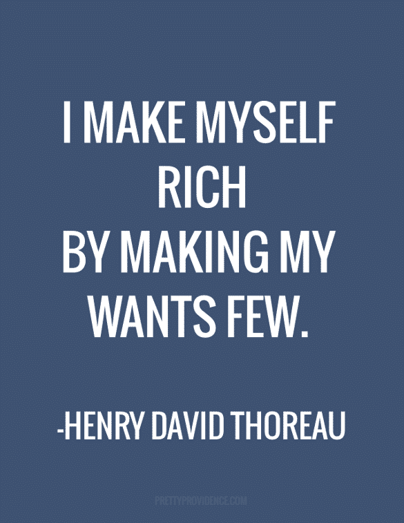 Thoreau was a smart guy.