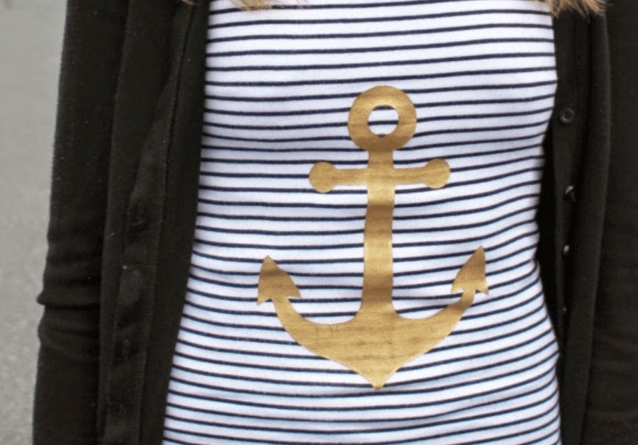Easy DIY Anchor Tee Pretty Providence