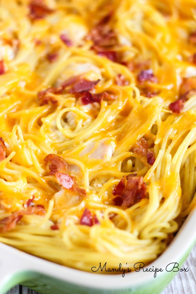 Spaghetti, Chicken & Bacon Dish | Mandy's Recipe Box