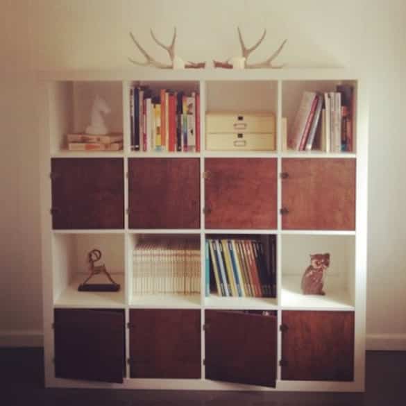 IKEA HACK Desk with Cube Storage Shelves - Pretty Providence