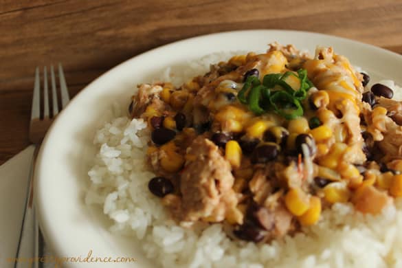 Easy and delicious creamy, slow cooker, fiesta chicken! 