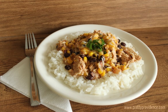 Easy and delicious creamy, slow cooker, fiesta chicken! 