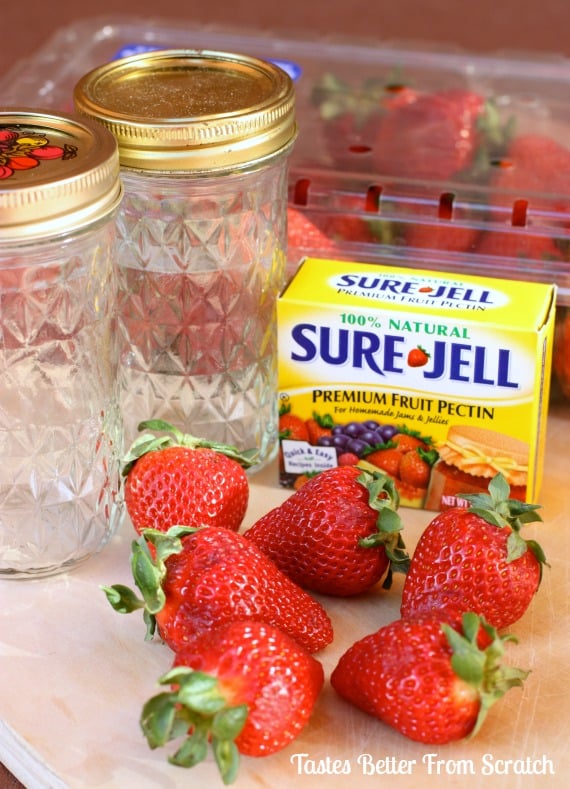 Old Fashioned Sure-Jell Strawberry Freezer Jam Recipe - Our Journey To Home