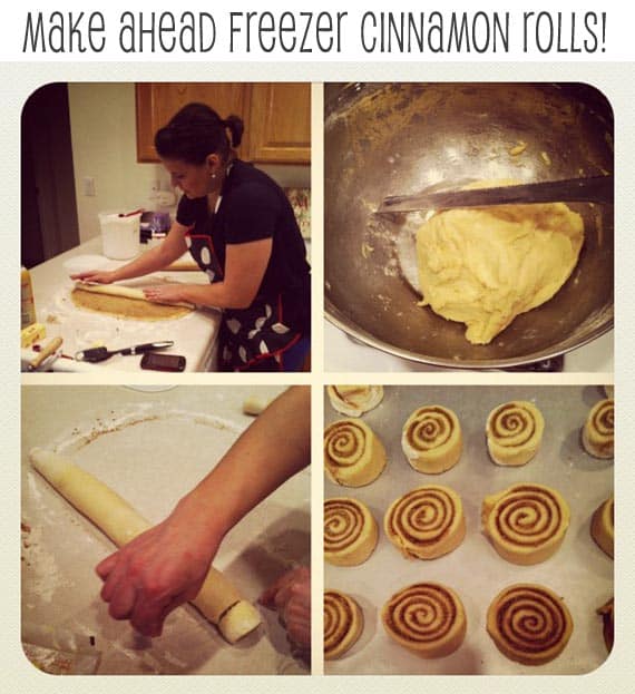 Make-ahead freezer cinnamon rolls!