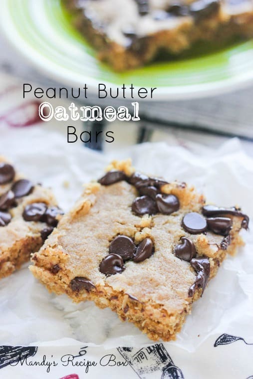 Peanut Butter Oatmeal Bars - Pretty Providence