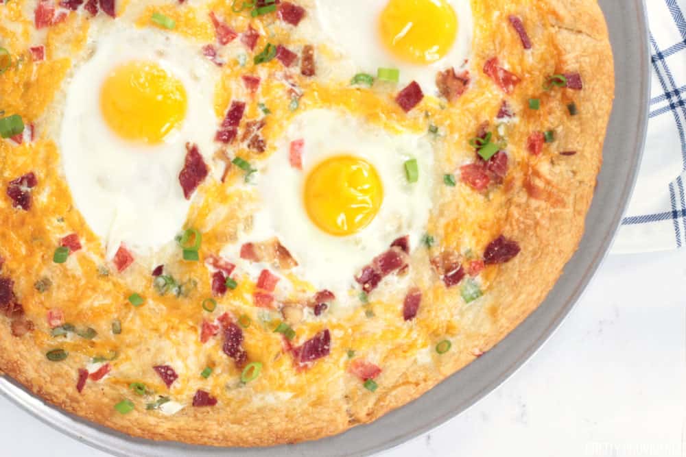 Breakfast Pizza with Eggs