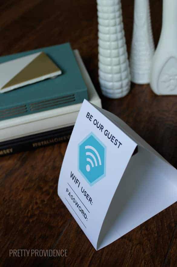 Free “Be Our Guest” WiFi Printable